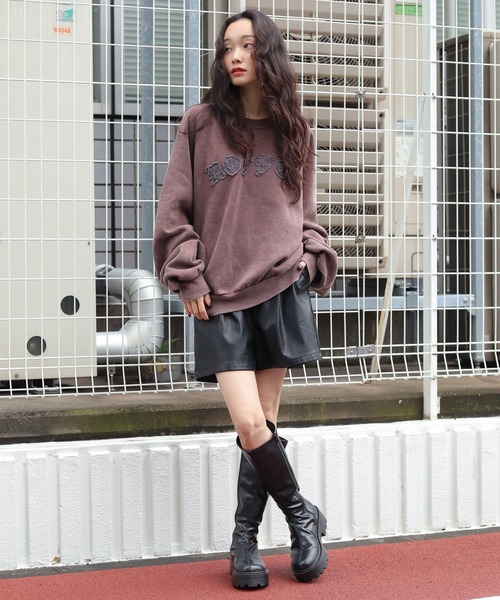 WEGO(ウィゴー)の「WEGO/ショートグラフィックプルオーバー(スウェット・メンズ・ブラック系その他/レッド系その他/ベージュ・MEDIUM/LARGE)」の15枚目の写真