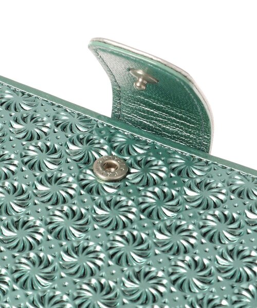 HIROKO HAYASHI（ヒロコハヤシ）の「GIRASOLE PIPERITA（ジラソーレ ピペリータ）二つ折り財布（財布・レディース・グリーン系・00）」の6枚目の写真