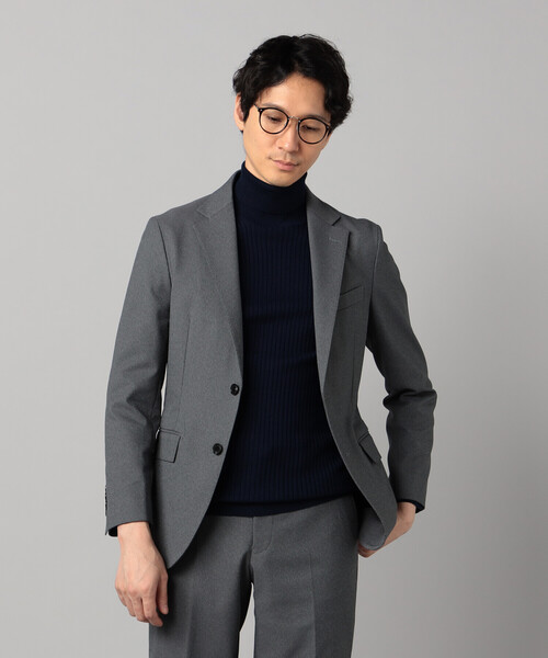 COMME CA MEN(コムサメン)の「【セットアップ対応】ポリエステルドビーストレッチ テーラードジャケット(テーラードジャケット・メンズ・グレー/ブラック/ネイビー・L/S/M)」の1枚目の写真