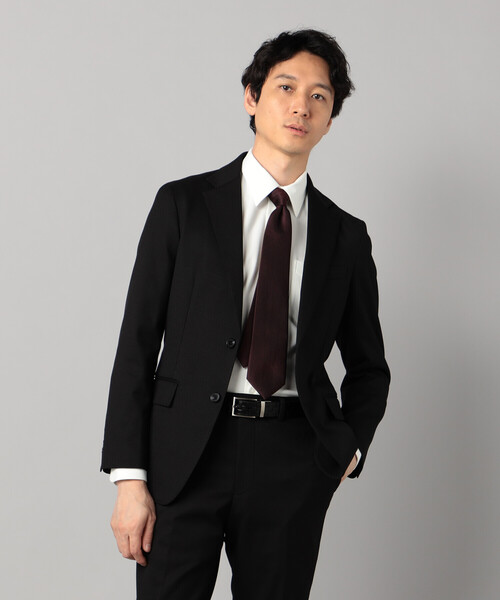 COMME CA MEN(コムサメン)の「【セットアップ対応】ポリエステルドビーストレッチ テーラードジャケット(テーラードジャケット・メンズ・グレー/ブラック/ネイビー・L/S/M)」の2枚目の写真