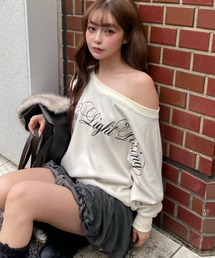 RAY CASSIN | レイヤードロゴワンショルスウェット(スウェット)