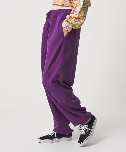 6(ロク)の「<6(ROKU)>フリース イージーパンツ(その他パンツ・レディース・パープル/ダークグレー・38/36)」の18枚目の写真