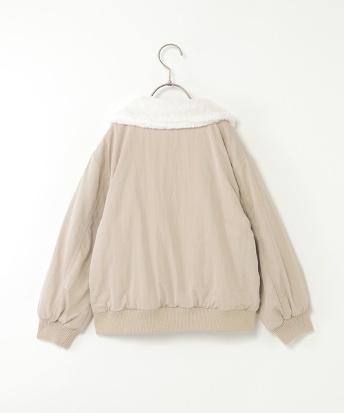 ikka（イッカ）の「リバーシブルファーブルゾン（ブルゾン・キッズ・チェリーレッド/ベージュ/オリーブ・S/M/L/XL/XS）」の11枚目の写真
