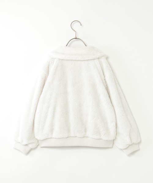 ikka（イッカ）の「リバーシブルファーブルゾン（ブルゾン・キッズ・チェリーレッド/ベージュ/オリーブ・S/M/L/XL/XS）」の8枚目の写真