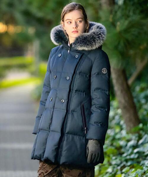 セール】【CLASSY.12月号掲載】ブルーFOXファーナポレオンホワイト