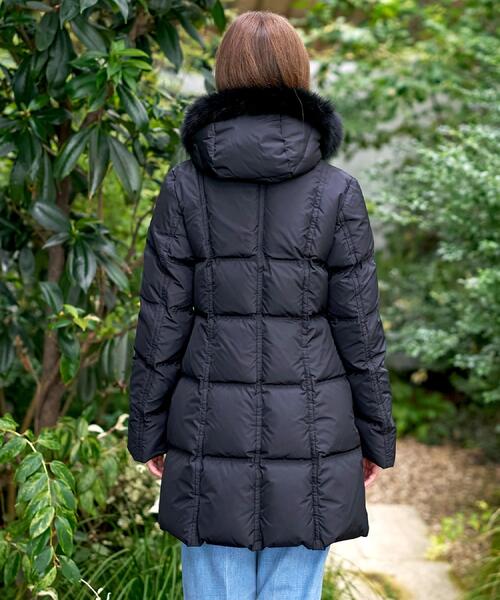 CLASSY.12月号掲載】ブルーFOXファーナポレオンホワイトグースダウン