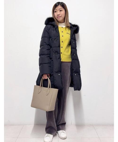 CLASSY.12月号掲載】ブルーFOXファーナポレオンホワイトグースダウン