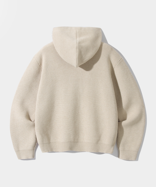 DIMITRI BLACK（ディミトリブラック）の「VLADロゴ刺繍ニットフードTシャツ_オートミール（ニット/セーター・レディース・その他・LARGE/X-LARGE/MEDIUM）」の3枚目の写真