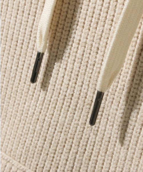 DIMITRI BLACK（ディミトリブラック）の「VLADロゴ刺繍ニットフードTシャツ_オートミール（ニット/セーター・レディース・その他・LARGE/X-LARGE/MEDIUM）」の7枚目の写真