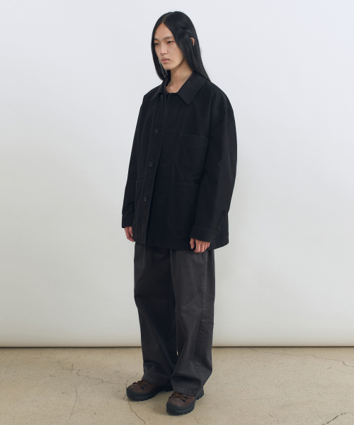 INSILENCE(インサイロンス)の「ベクサテン フレンチ ワークジャケット ブラック(デニムジャケット・レディース・その他・LARGE/SMALL/MEDIUM)」の3枚目の写真