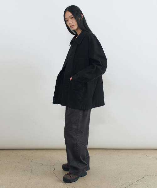 INSILENCE(インサイロンス)の「ベクサテン フレンチ ワークジャケット ブラック(デニムジャケット・レディース・その他・LARGE/SMALL/MEDIUM)」の5枚目の写真