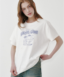 [HAST] スウィートカップアイスクリームTシャツ アイボリー 4W2521004