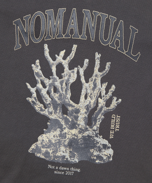 NOMANUAL(NOMANUAL)の「METAL CORAL REEF T-SHIRT - CHARCOAL(Tシャツ/カットソー・レディース・その他・X-LARGE/SMALL/MEDIUM/LARGE)」の7枚目の写真