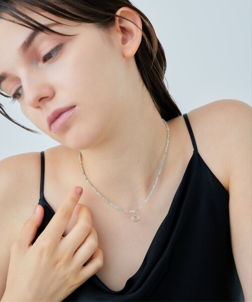 ete（エテ）の「○[マイプレシャス] K10YG アクアマリン ネックレス
