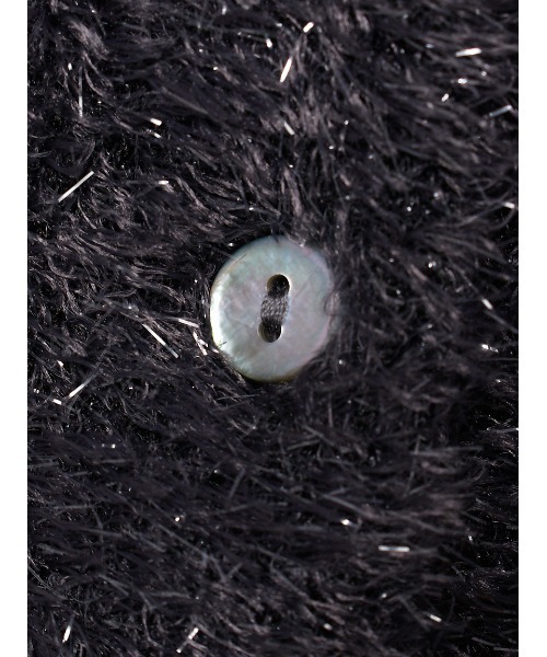 Mila Owen（ミラオーウェン）の「クルーネックシャギーニットカーデ（カーディガン/ボレロ・レディース・グレー/レッド/アイボリー/ブラック・F）」の12枚目の写真