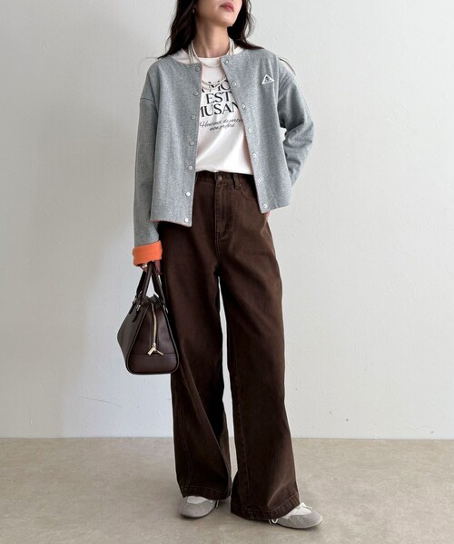 GEVACO（ゲバコ）の「【GEVACO/ゲバコ】裏フリースカーデ（カーディガン/ボレロ・レディース・ブルー系その他6/ブラック/ブルー系その他/ライトグレー・38）」の8枚目の写真