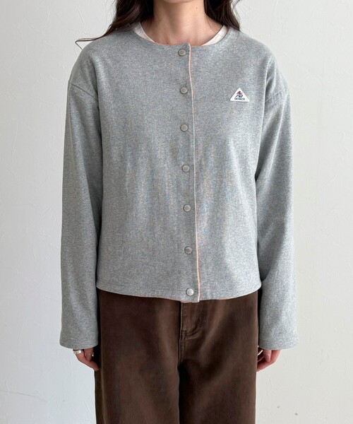 GEVACO（ゲバコ）の「【GEVACO/ゲバコ】裏フリースカーデ（カーディガン/ボレロ・レディース・ブルー系その他6/ブラック/ブルー系その他/ライトグレー・38）」の14枚目の写真