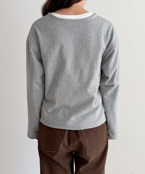 GEVACO（ゲバコ）の「【GEVACO/ゲバコ】裏フリースカーデ（カーディガン/ボレロ・レディース・ブルー系その他6/ブラック/ブルー系その他/ライトグレー・38）」の16枚目の写真