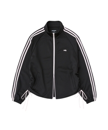 NDY（エヌディーワイ）の「(nerdy) Womens Ribbon Track Top Black（ナイロンジャケット・レディース）」