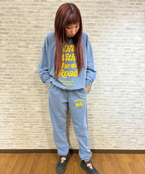 INTERPLAY（インタープレイ）の「【INTERPLAY】Gone The Road Garment Dyed 6.4 oz Sweat（スウェット・メンズ・アイボリー/ピンク/ブラック/ブルー・LARGE）」の13枚目の写真