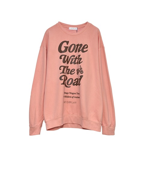 INTERPLAY（インタープレイ）の「【INTERPLAY】Gone The Road Garment Dyed 6.4 oz Sweat（スウェット・メンズ・アイボリー/ピンク/ブラック/ブルー・LARGE）」の16枚目の写真