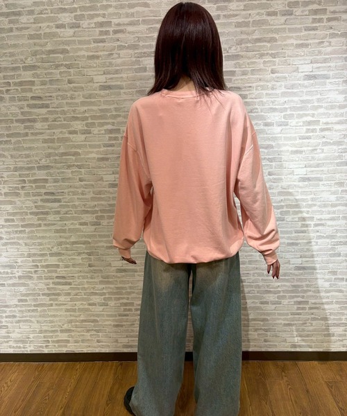 INTERPLAY（インタープレイ）の「【INTERPLAY】Gone The Road Garment Dyed 6.4 oz Sweat（スウェット・メンズ・アイボリー/ピンク/ブラック/ブルー・LARGE）」の19枚目の写真