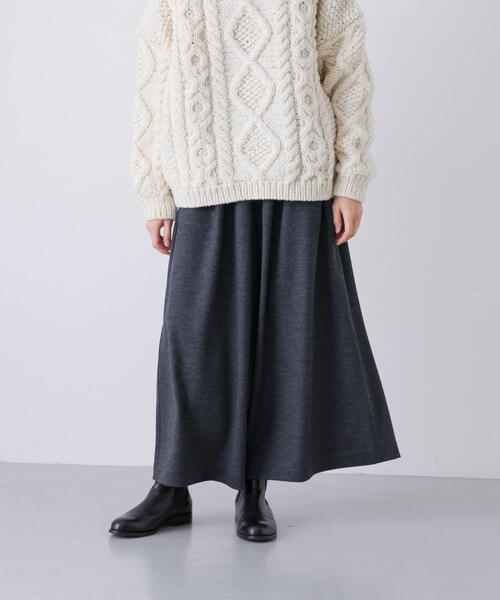 かぐれ（カグレ）の「ウールカットワイドキュロット（その他パンツ・レディース・ブラック/チャコールグレー・FREE）」の15枚目の写真