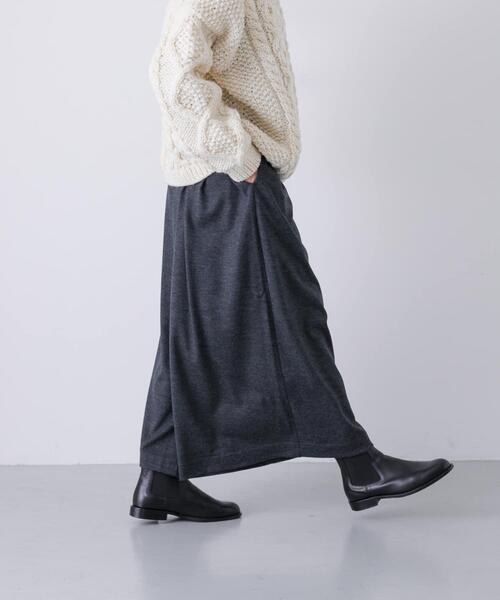かぐれ（カグレ）の「ウールカットワイドキュロット（その他パンツ・レディース・ブラック/チャコールグレー・FREE）」の16枚目の写真
