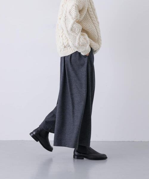 かぐれ（カグレ）の「ウールカットワイドキュロット（その他パンツ・レディース・ブラック/チャコールグレー・FREE）」の17枚目の写真