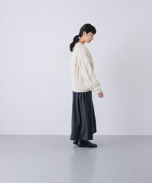 かぐれ（カグレ）の「ウールカットワイドキュロット（その他パンツ・レディース・ブラック/チャコールグレー・FREE）」の19枚目の写真