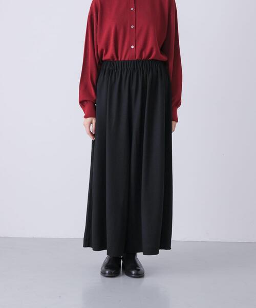 かぐれ（カグレ）の「ウールカットワイドキュロット（その他パンツ・レディース・ブラック/チャコールグレー・FREE）」の3枚目の写真