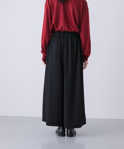 かぐれ（カグレ）の「ウールカットワイドキュロット（その他パンツ・レディース・ブラック/チャコールグレー・FREE）」の5枚目の写真