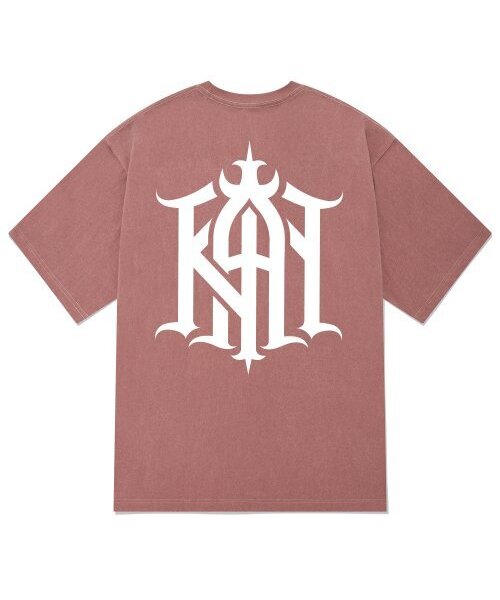 KAN6312(カン6312)の「KTPP0003 カンシンボルピグメント半袖Tシャツ - ピンク(Tシャツ/カットソー・メンズ・その他・MEDIUM/LARGE/X-LARGE)」の1枚目の写真