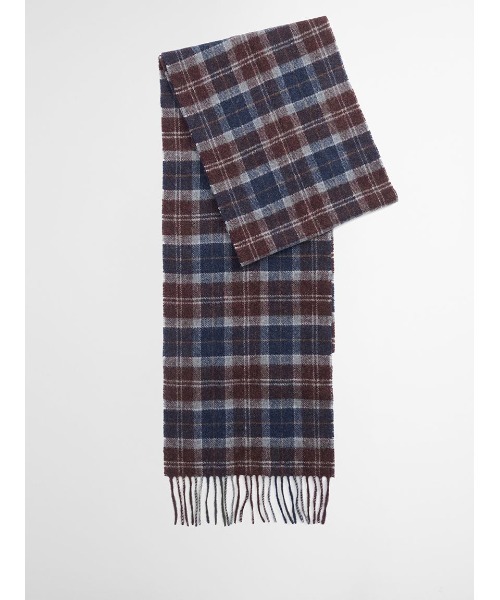 Barbour（バブアー）の「ラムズウール タータンチェック マフラー（8色展開）（マフラー・メンズ・グレー/カーキ/オリーブ/グリーン/レッド/ベージュ/ネイビー/チェック・ONE SIZE）」の8枚目の写真