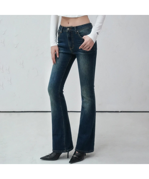 Vivacious(ビバシャス)の「Deau Bootscut Denim Pants INDIGO(デニムパンツ・レディース・インディゴブルー・SMALL/MEDIUM/LARGE)」の1枚目の写真