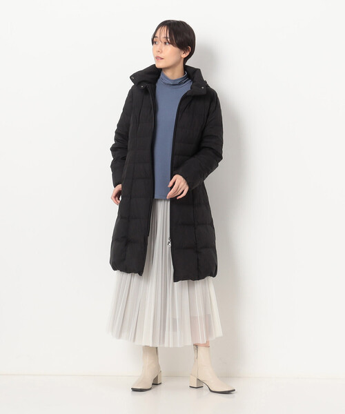 COMME CA（コムサ）の「〔 TALLサイズ 〕 ソフトベア天竺 ハイネックプルオーバー（Tシャツ/カットソー・レディース・グレー/オフホワイト/ブルー/ブラック/ベージュ・13号/15号）」の14枚目の写真