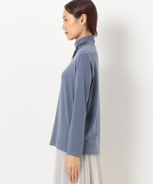 COMME CA（コムサ）の「〔 TALLサイズ 〕 ソフトベア天竺 ハイネックプルオーバー（Tシャツ/カットソー・レディース・グレー/オフホワイト/ブルー/ブラック/ベージュ・13号/15号）」の18枚目の写真