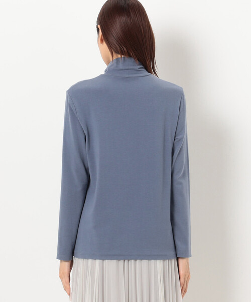 COMME CA（コムサ）の「〔 TALLサイズ 〕 ソフトベア天竺 ハイネックプルオーバー（Tシャツ/カットソー・レディース・グレー/オフホワイト/ブルー/ブラック/ベージュ・13号/15号）」の19枚目の写真