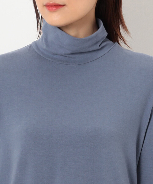 COMME CA（コムサ）の「〔 TALLサイズ 〕 ソフトベア天竺 ハイネックプルオーバー（Tシャツ/カットソー・レディース・グレー/オフホワイト/ブルー/ブラック/ベージュ・13号/15号）」の20枚目の写真