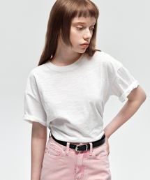 スラブルーズフィット半袖Tシャツ_ホワイト