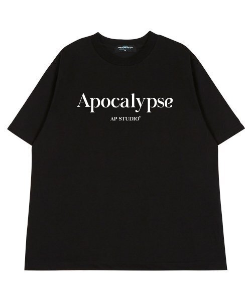 ASTRAL PROJECTION(アストラルプロジェクション)の「アポカリプス ラウンドネック 40番手ダブルフェイス綿半袖Tシャツ_ブラック(Tシャツ/カットソー・メンズ・その他・MEDIUM/LARGE)」の2枚目の写真