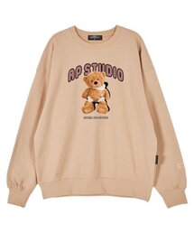 ベイビーベアドール オーバーサイズ ドロップショルダー スウェット_ピーチ