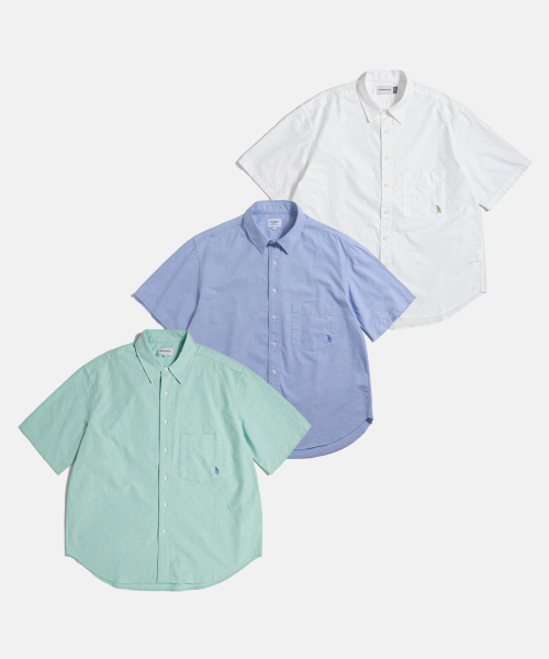 ESPIONAGE(エスピオナジ)の「Oxford S/S Over Shirt Mint(シャツ/ブラウス・レディース・その他・LARGE/X-LARGE)」の3枚目の写真
