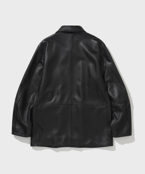 SHIRTER(シャーター)の「LAMBSKIN LEATHER JACKET (BLACK)(ライダースジャケット・メンズ・その他・SMALL/MEDIUM)」の2枚目の写真