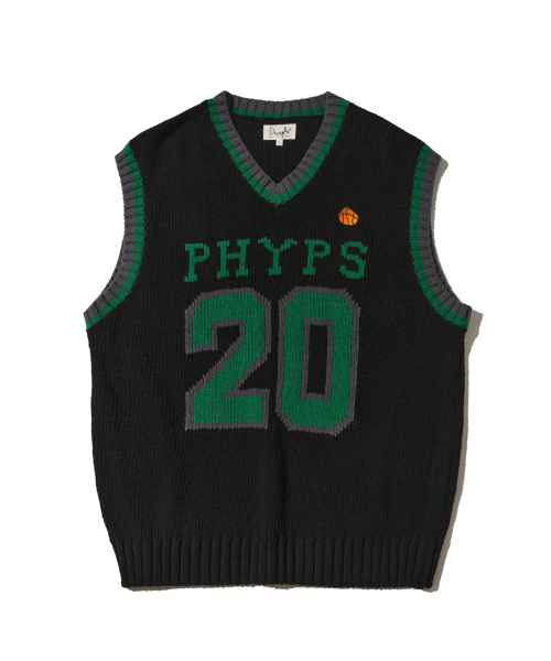 PHYSICAL DEPARTMENT(フィジカル デパートメント)の「ナンバリングニットベスト_ブラック(ベスト・レディース・その他・MEDIUM/LARGE)」の2枚目の写真