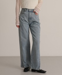 TENTO（テント）の「フロントスリットハイウエストデニム（デニムパンツ）」