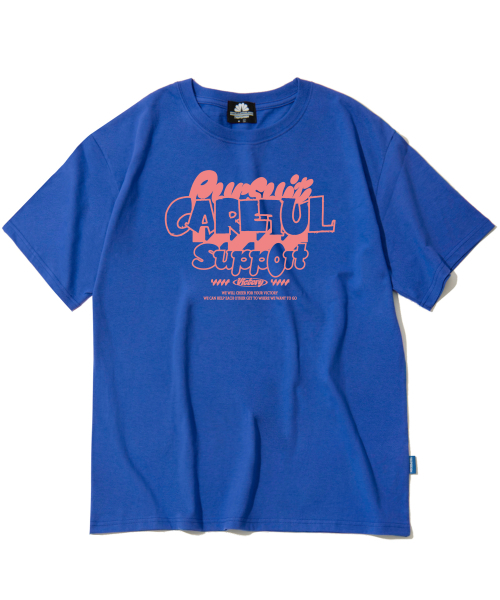 TRIPSHION(トリップション)の「ケアフルサポート グラフィックTシャツ - ブルー(Tシャツ/カットソー・メンズ・その他・X-LARGE/MEDIUM/LARGE)」の1枚目の写真