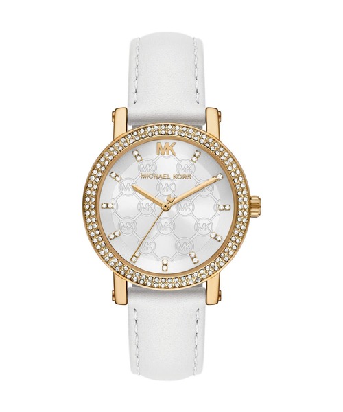 MICHAEL KORS(マイケルコース)の「マイケル・コース 腕時計 レディース アナログ レザー MK2985(アナログ腕時計・レディース・ホワイト・FREE)」の1枚目の写真