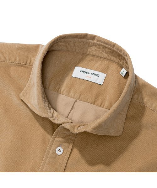 PRODESHIRT（プロデシャツ）の「[レギュラー] フィレンツェ ワイド コーデュロイシャツ (ベージュ)（シャツ/ブラウス・メンズ・その他・MEDIUM/LARGE/X-LARGE）」の6枚目の写真