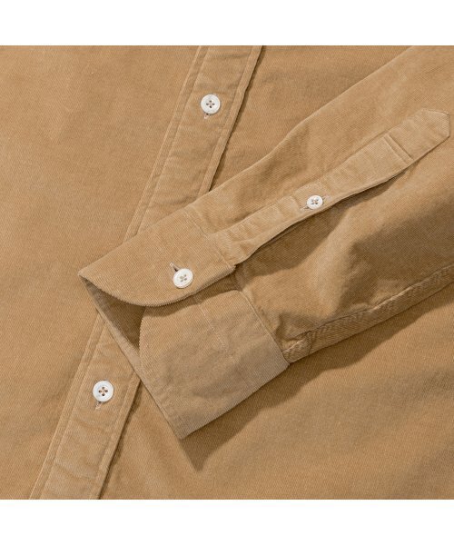 PRODESHIRT（プロデシャツ）の「[レギュラー] フィレンツェ ワイド コーデュロイシャツ (ベージュ)（シャツ/ブラウス・メンズ・その他・MEDIUM/LARGE/X-LARGE）」の4枚目の写真